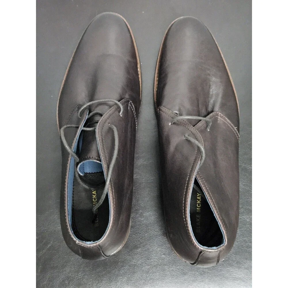 Sz 10 - Blake Mckay Chukka Boots Mens Brown Leather